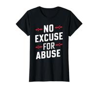 Domestic Violence Awareness Raising Awareness Anti-Violence Value Graphic T-Shirt, Women, Black, M