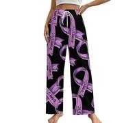 Domestic Violence Awareness Ribbon Women's Lounge Pants Pajama Pants Soft Bottoms Pjs Trousers Casual Nightwear