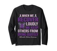 Domestic Violence Awareness Shirt We Keep from Dying Quietly Long Sleeve T-Shirt