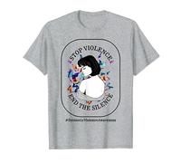 Domestic Violence Awareness Stop Violence End Silence Femini T-Shirt