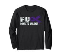 Domestic Violence Awareness Support Retro Domestic Violence Long Sleeve T-Shirt
