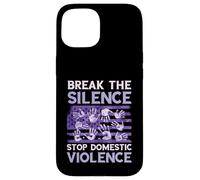 Domestic Violence Awareness USA America Break The Silence Case for iPhone 15