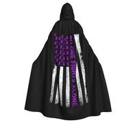 Domestic Violence Prevention Awareness Month Halloween Witch Cloak Unisex Hooded Cloak For Festive Party Costume