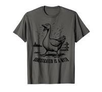 Domesticated is A Myth Funny Goose Meme Animal T-Shirt