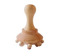 Domestiq Wooden Mushroom Massager - Anti-cellulite Manual Massage Tool for Body Shaping - Ideal for Neck, Back, Head, Shoulders and Waist, Wellness Accessories