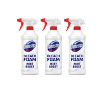 Domestos Mint Boost Bleach Foam Spray Toilet Cleaner 450Ml - Pack Of 3
