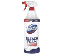 Domestos Mint Boost Bleach Foam sprays upside down for a sparkling clean even in