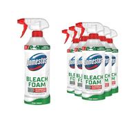 Domestos Pine Boost Bleach Power Foam 380ml, 6 Pack - 360 Degree Upside Down Spray Toilet & Bathroom Cleaner, Clings to Surfaces for Whitening & Germ Removal