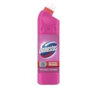 Domestos Pink Power Thick Bleach eliminates 99.9% of bacteria and viruses disinfectant to prevent the build-up of limescale for up to 3x longer 750 ml