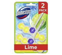 Domestos Power 5 Lime Toilet Rim Blocks toilet freshener with a