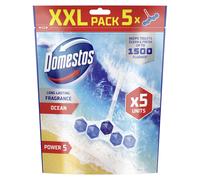 Domestos Power 5 Ocean Toilet Rim Blocks toilet freshener with a longlastin