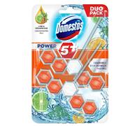 Domestos Power 5 Rim Blocks Lime & Cedarwood Concentrated Oils 2 x 55g