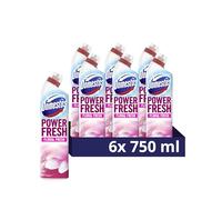 Domestos Power Fresh Floral Fresh Toilet Gel eliminates 99.99% of germs* limescale remover 6x 750 ml