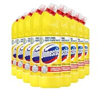 Domestos Thick Bleach Citrus Fresh Multi-Purpose Disinfectant Anti-Bacterial Surface Cleaner Gel Limescale Remover for Toilet, Bathroom and Kitchen, 750ml (Buy 9)