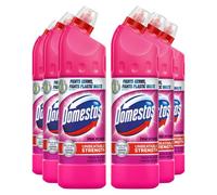 Domestos Thick Bleach Pink Power Disinfectant Cleaner Gel, 6x750ml