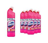 Domestos Thick Bleach Pink Power Disinfectant Multi-Purpose Cleaner Gel, 6x750ml