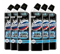 Domestos Zero Limescale Ocean Antibact Toilet Gel, 6 Packs of 750ml, Removes Dirt and Gives Zero LimeScale! Grab it Now to Keep Your Toilet Clean and Fresh!