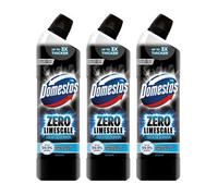 Domestos Zero Limescale Ocean Antibacterial Toilet Gel, 750Ml, 3Pk