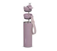 Dometic 22 oz Insulated Sip Bottle, Elderberry | Stainless Steel Drinkware with Covered Straw Lid, Fits All Dometic 76mm Accessories, BPA-Free