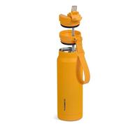 Dometic 34 oz Insulated Sip Bottle | Stainless Steel Drinkware with Covered Sip Straw Lid | Glow