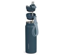 Dometic 34oz Insulated Sip Bottle | Stainless Steel Drinkware with Covered Sip Straw Lid | Ocean