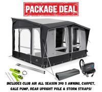 Dometic Club Air All Season 390 S Caravan Porch Awning (Package Deal)