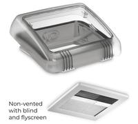Dometic Micro Heki Roof Window With Blind Flyscreen & Forced Vent 280x280mm