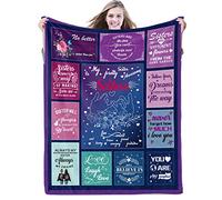 Domgoge Sister Gifts Blanket 140cmx180cm, Best Sister Birthday Gifts from Sister, Gift for Sister, to My Sister Blankets, Super Soft Flannel Fleece Throw Blankets, Sister Gifts Ideas Christmas