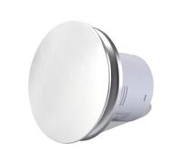 Domigard 100mm Silent Bathroom Extractor Fan with Round Baffle,95m³/h Powerful and Energy-Saving Bathroom Fan, Ventilation Through-wall for Kitchen, Bathroom, Toilet,34 dB,IPX4 Waterproof