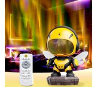 Domigard Galaxy Projector Star Projector, Bee Projection Night Light, Wasp Man-Shaped Lamp, LED Nebula Light for Boy Girl Bedroom Christmas Decor Gift 7 Colors+White Noise Machine+Bluetooth