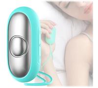 Domigard Sleep Aid Device, Anxiety Relief for Adults USB Rechargeable Microcurrent Calm Palm Sleep Instrumen, Portable Sleep Aids for Insomnia Relief, Relieve Anxiety and Stress (Cyan)