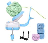 Domigard Yarn Winder, Electric Wool Winder for Crocheting, Automatic Yarn Ball Winder Yarn Spinner Roller, Ideal Helper for Knitting Lovers,Simple Installation(Blue)