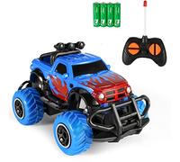 DomiHome Remote Control Car for Kids, Off Road Vehicle Racing Car Blue | Blue off-road monster truck, big grippy tires, 4 AA batteries included, dual-stick remote, for kids age 3 and up