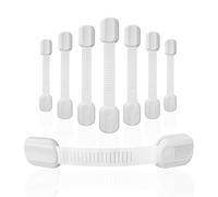 DOMILE Baby Proofing Cabinet Locks, 8 pack Child Safety Locks for Cabinet, Drawers, Fridge, Dishwasher, Cupboard, Toilet Seat, Oven, Trash Can, The Fastest and Easiest Install of Childproof Lock
