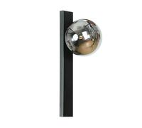 Domiluce Rumba wall light, black/smoke grey, glass/metal, height 40 cm