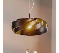 Domiluce Vento pendant light, black, Ø 50 cm, metal, E27