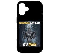 Dominance Isn't Given It's Taken Y2k Alpha Wolf Meme Case for iPhone 16