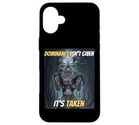 Dominance Isn't Given It's Taken Y2k Alpha Wolf Meme Case for iPhone 16 Plus
