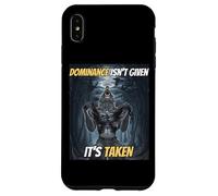 Dominance Isn't Given It's Taken Y2k Alpha Wolf Meme Case for iPhone XS Max