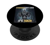 Dominance Isn't Given It's Taken Y2k Alpha Wolf Meme PopSockets Adhesive PopGrip