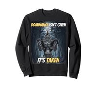 Dominance Isn't Given It's Taken Y2k Alpha Wolf Meme Sweatshirt