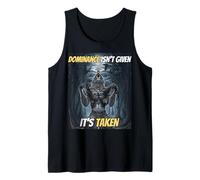 Dominance Isn't Given It's Taken Y2k Alpha Wolf Meme Tank Top