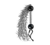 Dominant Submissive Spiked Chain Whip, Silver