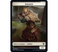 Dominaria United - Soldier / Ajani, Sleeper Agent Emblem (foil) Token | Dominaria United