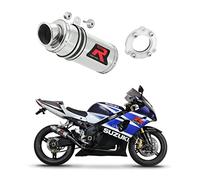 DOMINATOR Exhaust Silencer Muffler Bolt-on GP1 compatible with GSXR 1000 K1 - K4 2001-2004