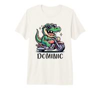 Dominic Alligator Motorcycle Design for Boys Name Dominic Premium T-Shirt