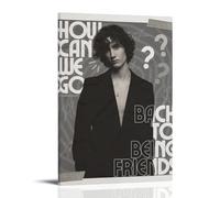 Dominic Fike HOW CAN WE GO BACK TO BEING FRIENDS Posters Canvas Cover Wall Art Print Aesthetic Poster for Living Room Bedroom Office Decor Creative Art Gift 16x24inch(40x60cm) Frame-style-29