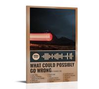Dominic Fike What Could Possibly Go WrongCanvas Posters for Bedroom Wall Art Decor Posters Prints Art Poster Print Painting Retro Home Wall Decor Picture Bedroom20x30inch(50x75cm) Frame-style