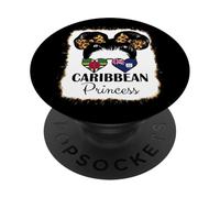 Dominica and Anguilla Girl Half Dominica Anguillan Heritage PopSockets Adhesive PopGrip