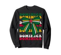 Dominica Dominican Pride Coquette Bow Flag Sweatshirt